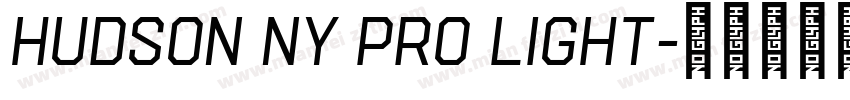 Hudson NY Pro Light字体转换